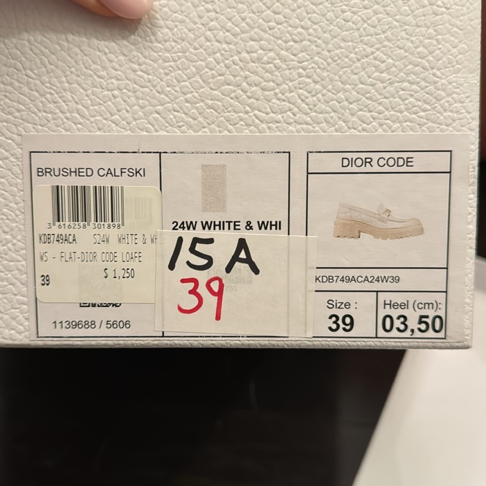 DIOR Christian Dior loafers sz 39 white $1.250 - Picture 9 of 9
